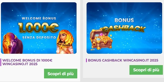 Bonus e Promozioni